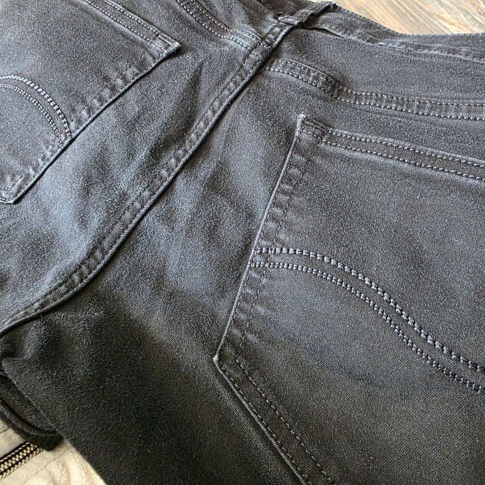 Lee Regular Fit Bootcut Mid Rise Flex Motion Black Jeans Womens 16 Long - Picture 10 of 12